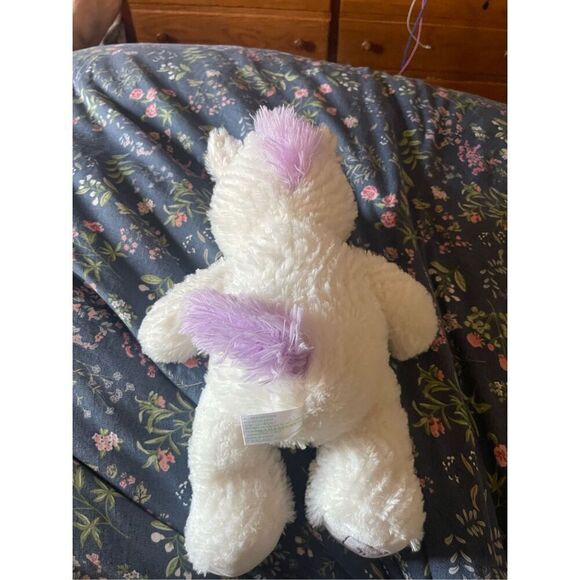Homerbeat Kids White Polyester Fiber Unicorn Plush Stuffed Animal - Picture 9 of 13